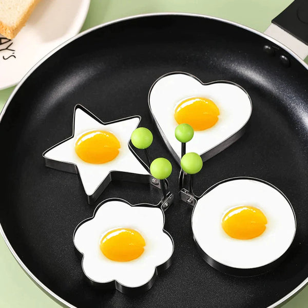 Stainless Steel Fried Egg Molds - Set of 4